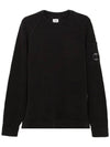 Lens Wappen Crew Neck Knit Top Black - CP COMPANY - BALAAN 2