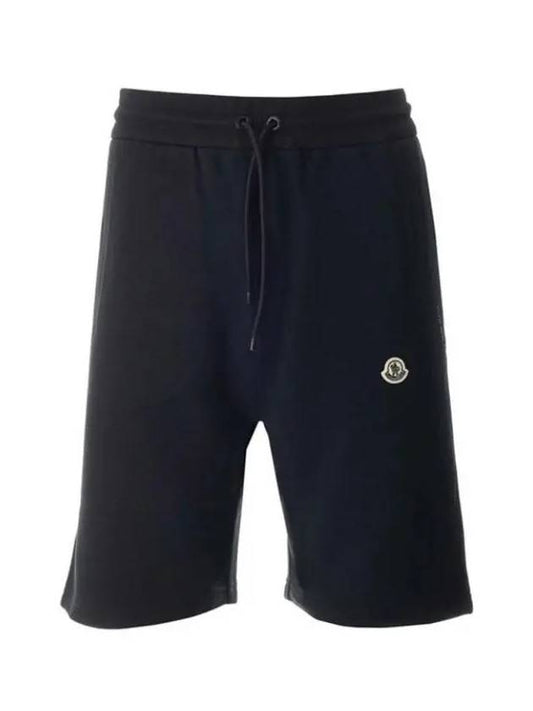 Moncler 8H000 03 M2372 999 Bermuda short pants black MONCLER - STONE ISLAND - BALAAN 1