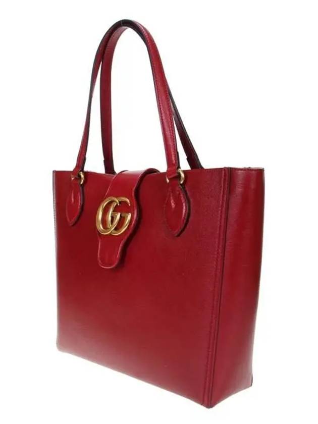 Double G Detail Small Tote Bag Red - GUCCI - BALAAN 3