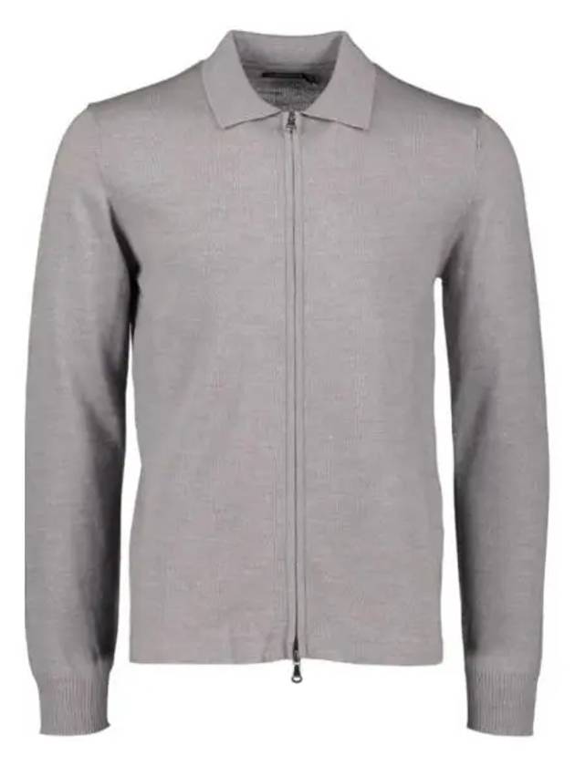 Nyle Merino Zipper Cardigan Dark Grey - J.LINDEBERG - BALAAN 2