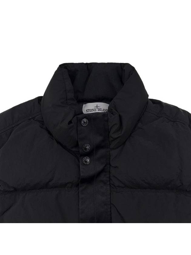 High Neck Padded Vest Black - STONE ISLAND - BALAAN 4