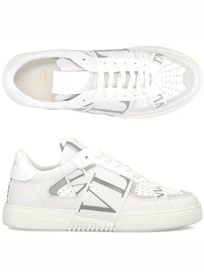 VL7N Band Leather Low Top Sneakers White - VALENTINO - BALAAN 2