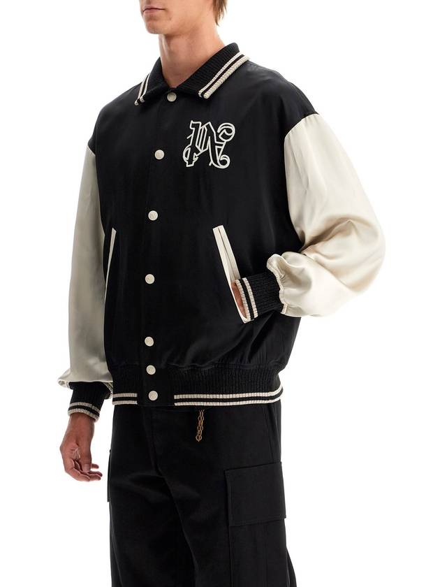 satin varsity jacket for - PALM ANGELS - BALAAN 4