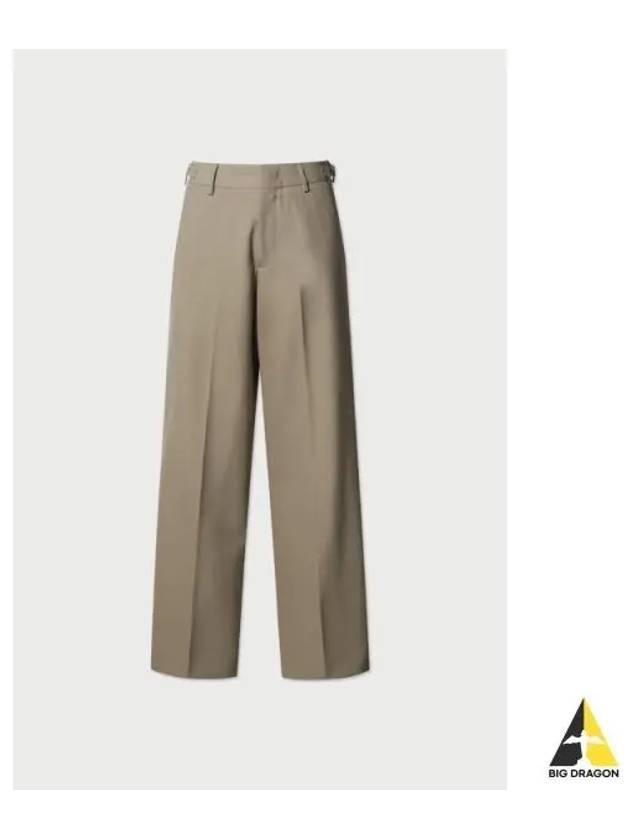 WOOL blended leg loom Bizo pants khaki - IRO - BALAAN 1