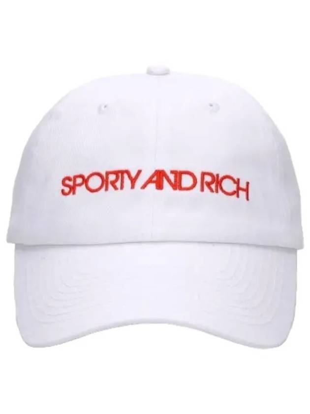 logo ball cap white hat - SPORTY & RICH - BALAAN 1