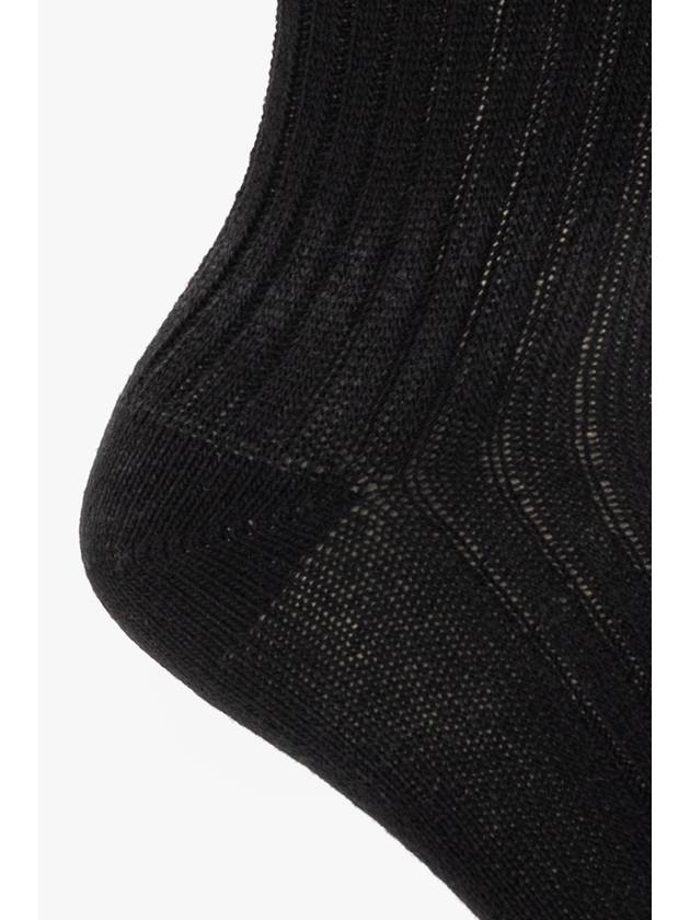 Hanro Ribbed Socks, Women's, Black - HANRO - BALAAN 3