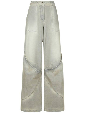 The Attico Gray Cotton Jeans - THE ATTICO - BALAAN 1