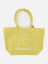 Yenky Embroidered Logo Shopper Tote Bag Yellow - ISABEL MARANT - BALAAN 3