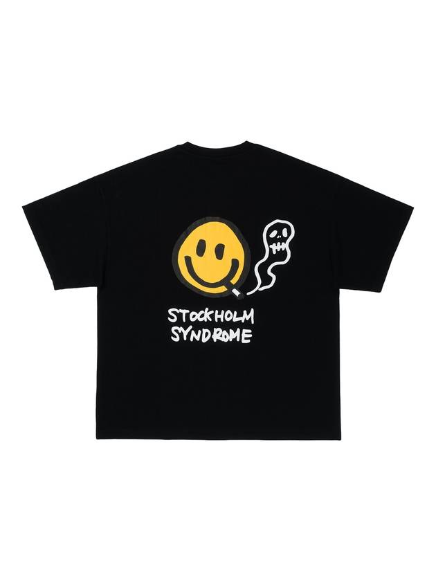 Oversize Fit Smoker Tee Black - STOCKHOLM SYNDROME - BALAAN 1