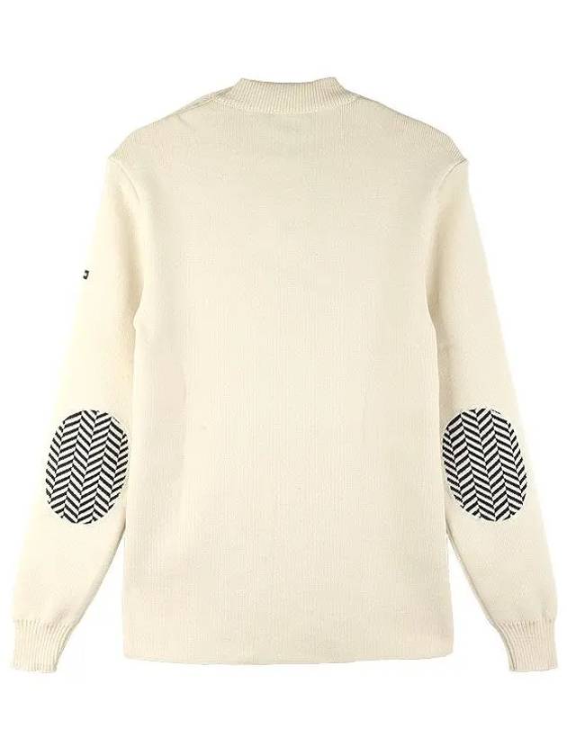 Matlo Elbow Patch Knit Top Ivory - SAINT JAMES - BALAAN 3