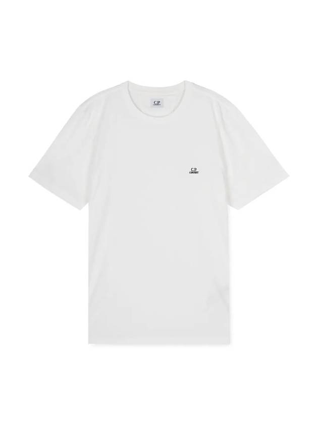 Logo Patch Short Sleeve T-Shirt White - CP COMPANY - BALAAN 2