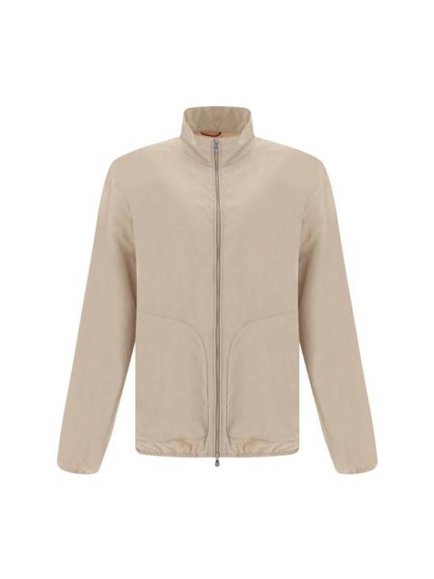 High Neck Track Zip-Up Jacket Beige - BRUNELLO CUCINELLI - BALAAN 2