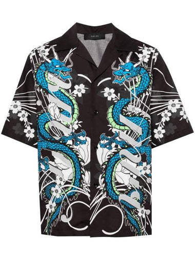 Dragon Print Bowling Shirt PS24MSS022 - AMIRI - BALAAN 1