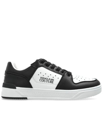 Versace Jeans Couture Sneakers With Logo, Men's, Black - VERSACE - BALAAN 1