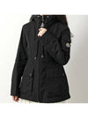 Women s Logo Patch LEANDRO Hooded Jacket 1A00133 549P3 999 - MONCLER - BALAAN 3