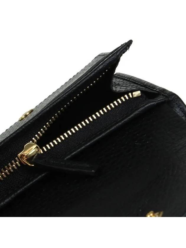 GG Marmont Leather Half Wallet Black - GUCCI - BALAAN 11