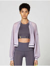 Volume Stadium Jumper Zip-Up Jacket Lavender - ATHPLATFORM - BALAAN 2