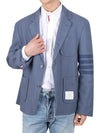 RWB Stripe Detail Tailored Blazer Jacket Blue - THOM BROWNE - BALAAN 4