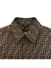 Men's FF Long Sleeve Shirt Brown - FENDI - BALAAN 4