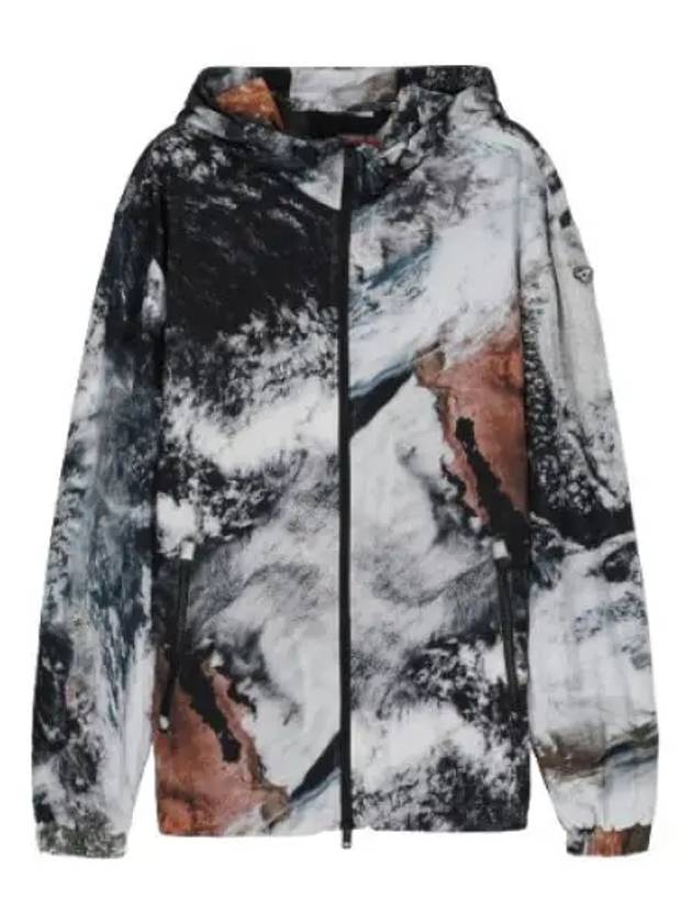 Warette print jacket multicolor black jumper - DIESEL - BALAAN 1