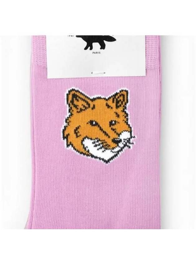 Fox Head Socks Lilac - MAISON KITSUNE - BALAAN 5