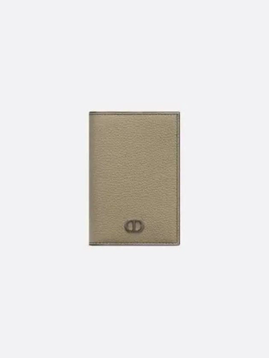 CD Icon Grained Calfskin Card Wallet Beige - DIOR - BALAAN 2