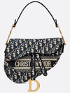 Saddle Oblique Jacquard Shoulder Bag Navy - DIOR - BALAAN 2