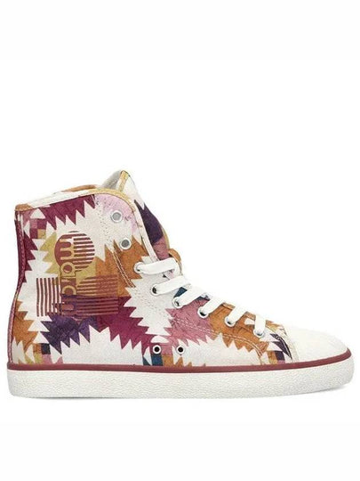 Print High Top Sneakers - ISABEL MARANT - BALAAN 2