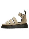 Clarissa II Pisa Leather Strap Platform Sandals Beige - DR. MARTENS - BALAAN 1