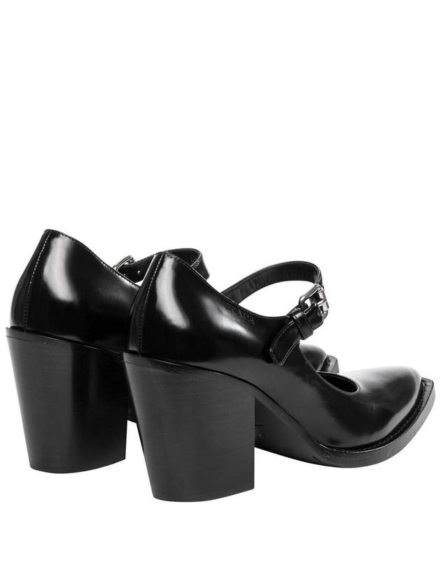 Brushed Leather Pumps Black - PRADA - BALAAN 3