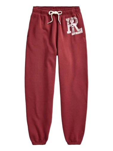 Logo Fleece Sweatpants Red - POLO RALPH LAUREN - BALAAN 1