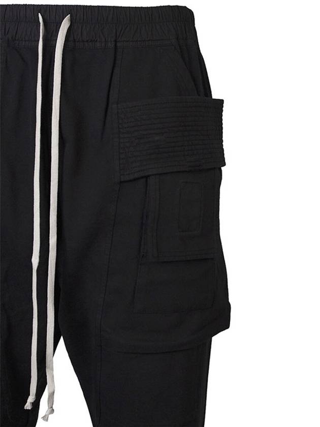 Dark Shadow Drawstring Cargo Baggy Pants Black - RICK OWENS - BALAAN 8