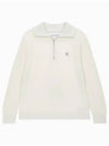 JEANS Men s White Half Zip Up Pullover Sweater J325481 YBI - CALVIN KLEIN - BALAAN 2