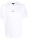 Men's Kyle Logo Print Cotton Jersey Short Sleeve T-Shirt  White - A.P.C. - BALAAN 2