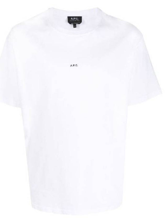 Men's Kyle Micro Logo Short Sleeve T-Shirt White - A.P.C. - BALAAN.