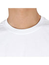 Brushed Logo Short Sleeve T-Shirt White - MSGM - BALAAN 6