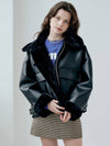 MET eco fur classy crop shearling mustang jacket - METAPHER - BALAAN 6