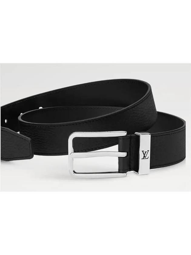 Pont Neuf 35MM Leather Belt Black - LOUIS VUITTON - BALAAN 4