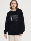 Flowers Must Boom Sweatshirt Black - SORRY TOO MUCH LOVE - BALAAN 1