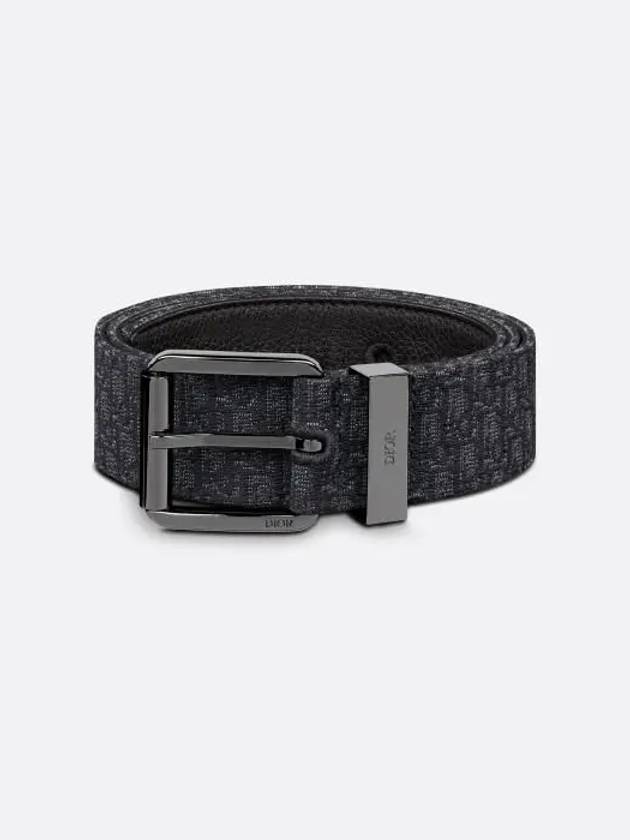 Micro Oblique Jacquard Belt Black - DIOR - BALAAN 3