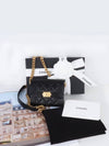 Boy Gold Logo Chain Caviar Card Wallet Black - CHANEL - BALAAN 10