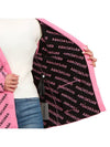 All-Over Logo Cardigan Pink - BALENCIAGA - BALAAN 11