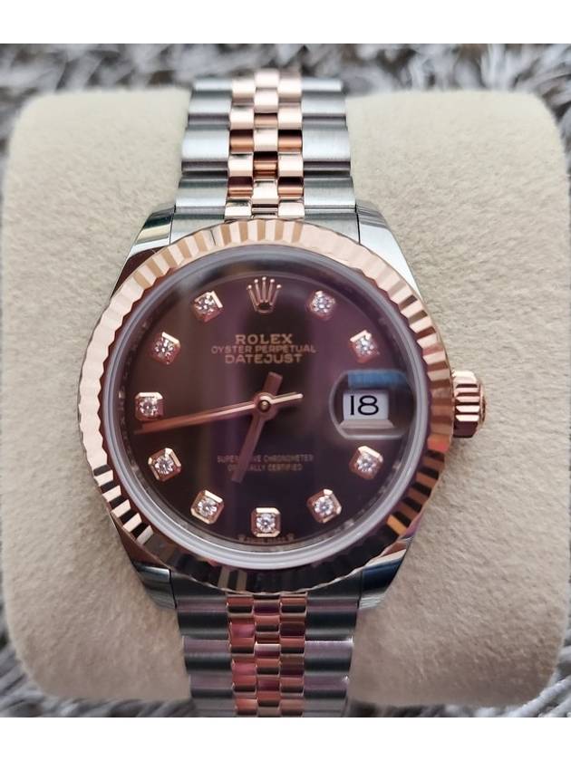 Dayjust 28mm ten point chocolate plate 23 years - ROLEX - BALAAN 1