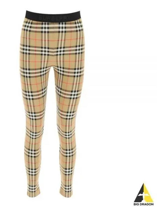 Women's Vintage Check Leggings Beige - BURBERRY - BALAAN 2