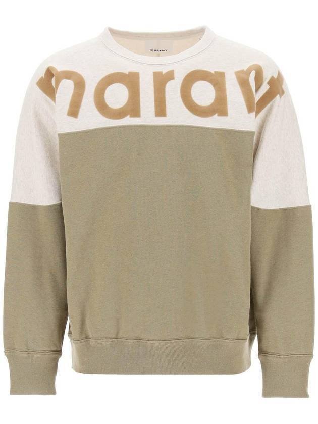 Howley Logo Crew Neck Sweatshirt Khaki - ISABEL MARANT - BALAAN 1