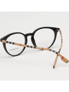 Vintage Check Round Horn-Rim Eyeglasses Black - BURBERRY - BALAAN 5