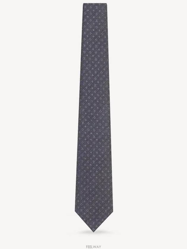 Monogram Classic Tie Grey - LOUIS VUITTON - BALAAN 3