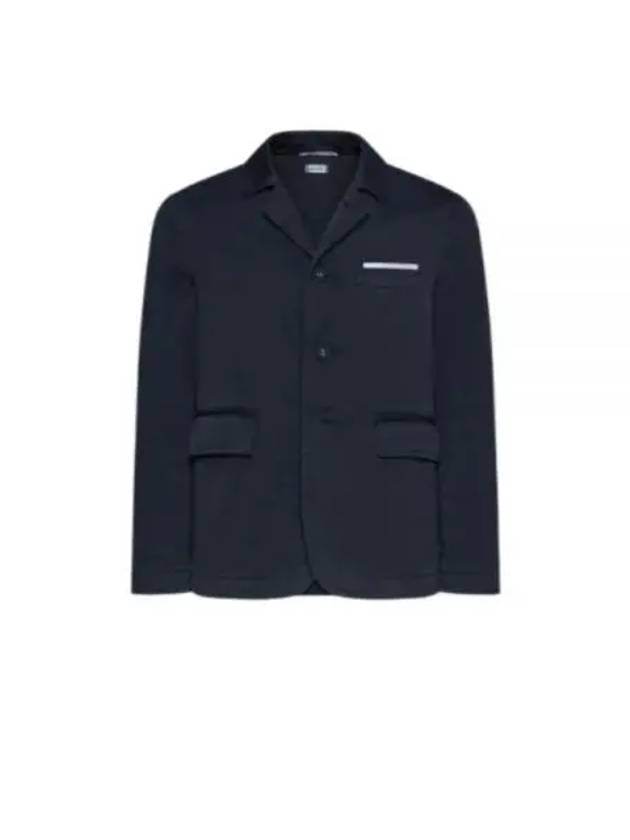 Cotton Twill Cutaway Jacket Navy - THOM BROWNE - BALAAN 2