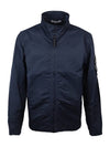 Hyper Dense Nylon Raso Zip Up Jacket Navy - STONE ISLAND - BALAAN 2