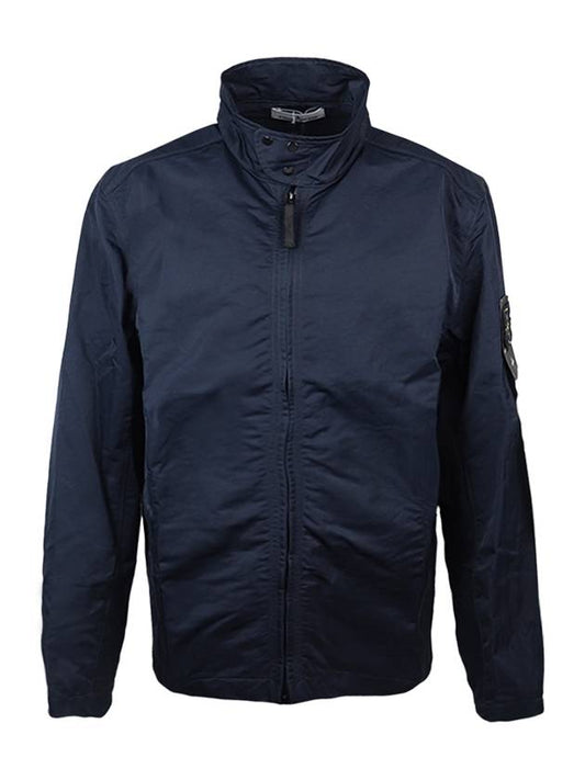 Hyper Dense Nylon Raso Zip Up Jacket Navy - STONE ISLAND - BALAAN 2